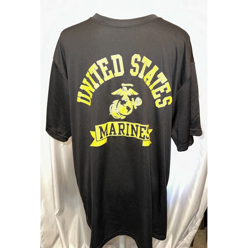 Augusta Sportswear T-shirt Adult XL United States Marines Black Lightweight